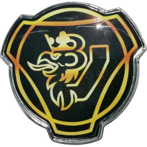 Πλαστικό σήμα Scnia  παλιός δράκος-V8 D:77mm