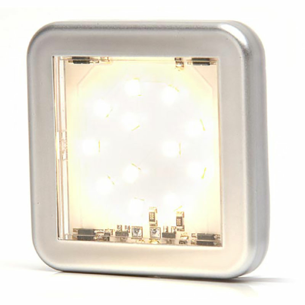 Φανός εσωτερικός λευκός LED 54X54mm - 819851  - Filosafe