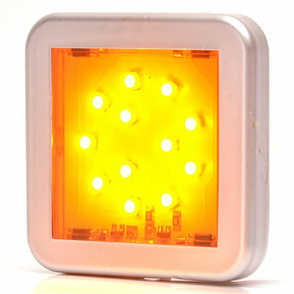 Φανός εσωτερικός πορτοκαλί LED 54X54mm - 819832  - Filosafe