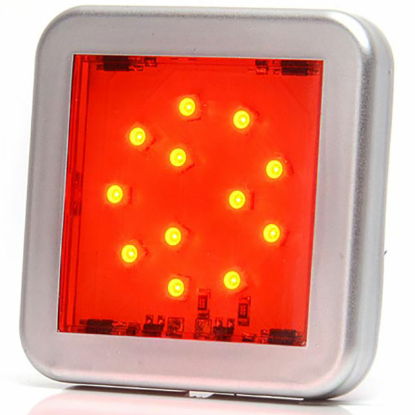 Φανός εσωτερικός κόκκινος LED 54X54mm - 819843  - Filosafe