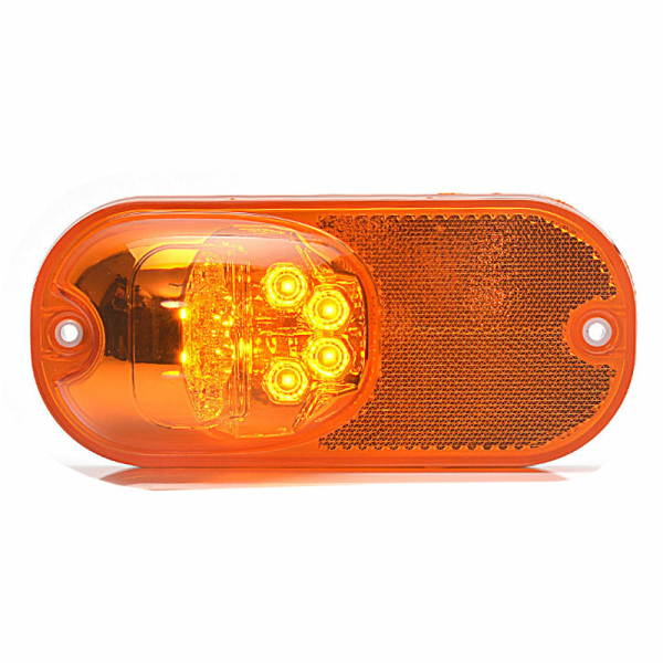Φανός όγκου πορτοκαλί LED  Πορείας-Flash 156X70 mm - 811152  - Filosafe