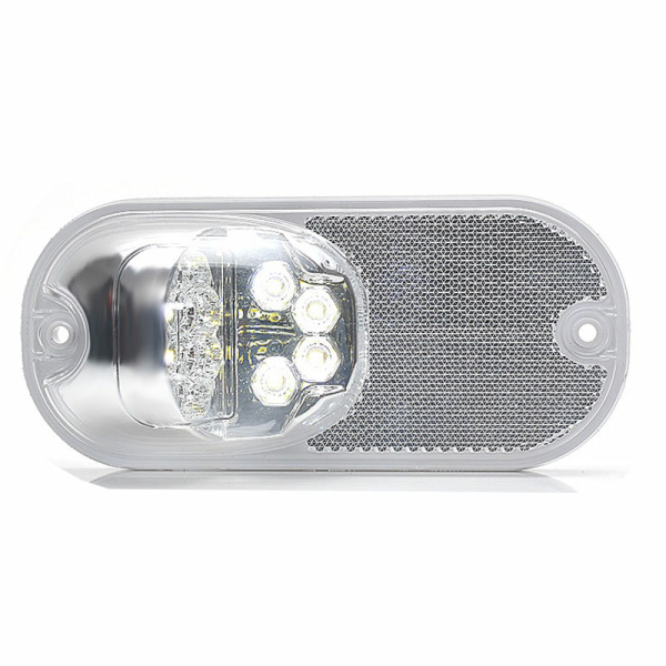 Φανός όγκου λευκός LED 156X70 mm - 811176  - Filosafe